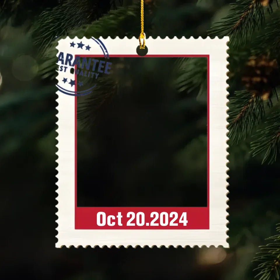 Photo Stamp - Personalized Custom 1 - Layered Wood Ornament 719636 - DiyGiftly