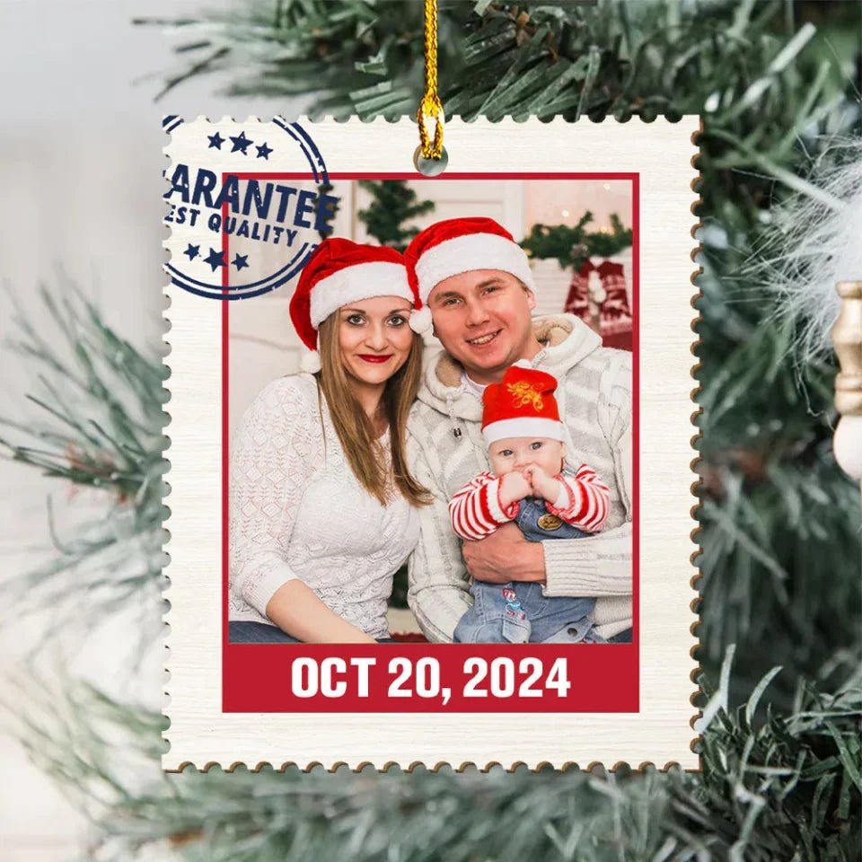 Photo Stamp - Personalized Custom 1 - Layered Wood Ornament 719636 - DiyGiftly