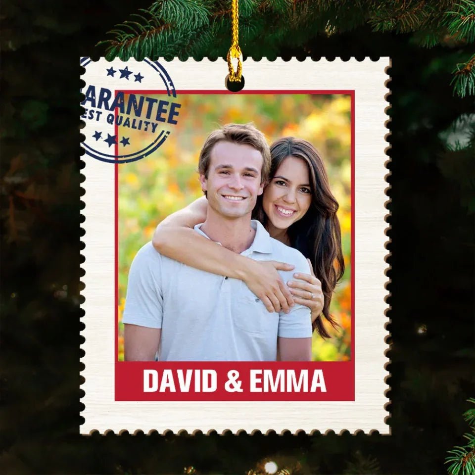 Photo Stamp - Personalized Custom 1 - Layered Wood Ornament 719636 - DiyGiftly