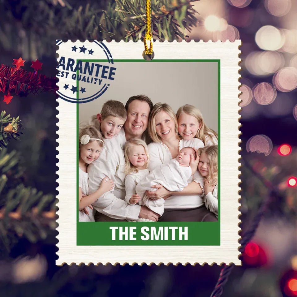 Photo Stamp - Personalized Custom 1 - Layered Wood Ornament 719636 - DiyGiftly