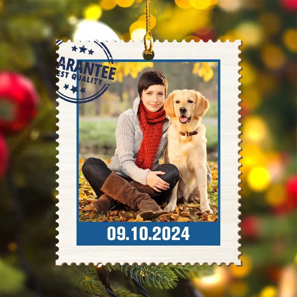 Photo Stamp - Personalized Custom 1 - Layered Wood Ornament 719636 - DiyGiftly