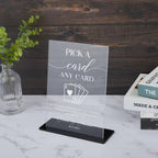 Pick a Card Any Card Sign, Playing Cards Guestbook Sign, Wedding Gift Table Sign, Playing Card Wedding Sign, Wedding Guestbook Card Sign 707712 - DiyGiftly
