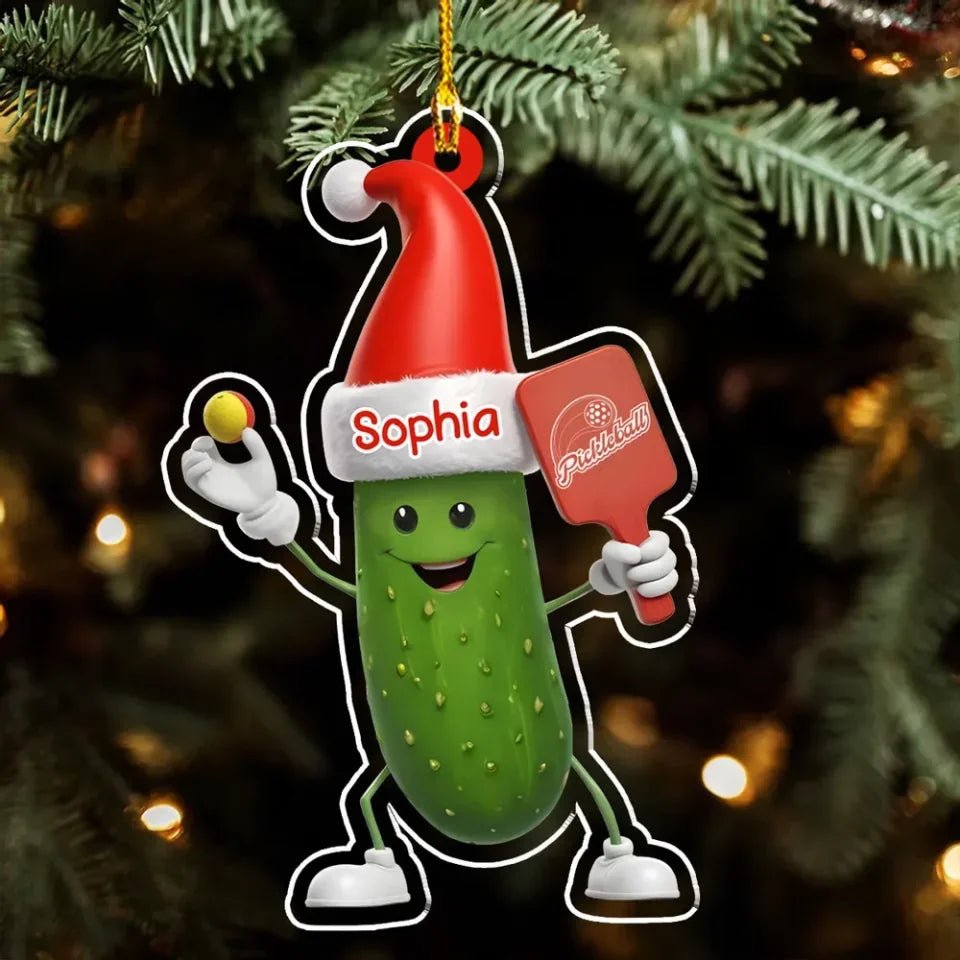 Pickleball Custom Name - Personalized Custom Acrylic Ornament 720693 - DiyGiftly