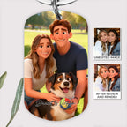 Pixar - Style Portrait from Photo – Custom Couples and Dog Digital 3D Artwork Gift – Custom Cartoon Portrait from Photo as Digital Download, Wall Art, Pillow, Mug, Blanket, Beach Towel, Keychain, Desk Sign & More 1063389 - DiyGiftly