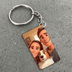 Pixar - Style Portrait from Photo – Custom Couples and Dog Digital 3D Artwork Gift – Custom Cartoon Portrait from Photo as Digital Download, Wall Art, Pillow, Mug, Blanket, Beach Towel, Keychain, Desk Sign & More 1063389 - DiyGiftly