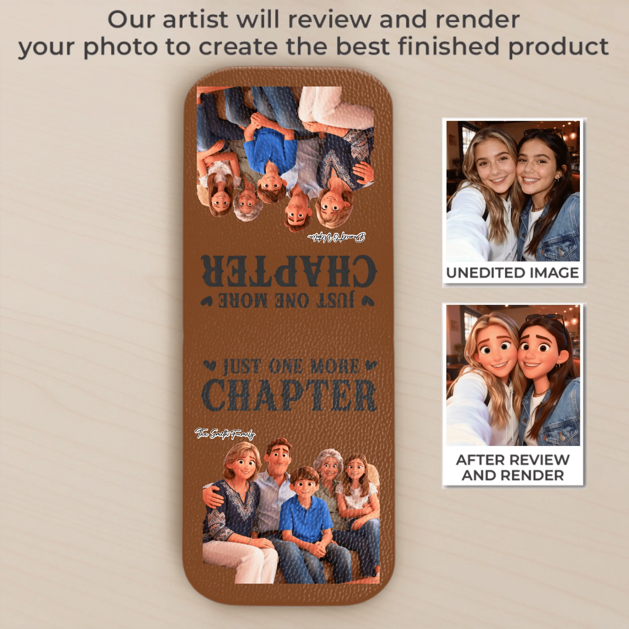 Pixar - Style Portrait from Photo – Custom Family Digital 3D Artwork Gift – Custom Cartoon Portrait from Photo as Digital Download, Wall Art, Pillow, Mug, Blanket, Beach Towel, Keychain, Desk Sign & More 1062413 - DiyGiftly