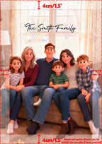 Pixar - Style Portrait from Photo – Custom Family Digital 3D Artwork Gift – Custom Cartoon Portrait from Photo as Digital Download, Wall Art, Pillow, Mug, Blanket, Beach Towel, Keychain, Desk Sign & More 1062413 - DiyGiftly