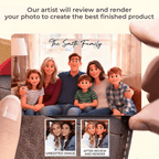 Pixar - Style Portrait from Photo – Custom Family Digital 3D Artwork Gift – Custom Cartoon Portrait from Photo as Digital Download, Wall Art, Pillow, Mug, Blanket, Beach Towel, Keychain, Desk Sign & More 1062413 - 2 - DiyGiftly