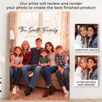 Pixar - Style Portrait from Photo – Custom Family Digital 3D Artwork Gift – Custom Cartoon Portrait from Photo as Digital Download, Wall Art, Pillow, Mug, Blanket, Beach Towel, Keychain, Desk Sign & More 1062413 - 2 - DiyGiftly