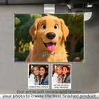 Pixar - Style Portrait from Photo – Custom Pet Lovers Digital 3D Artwork Gift – Custom Cartoon Portrait from Photo as Digital Download, Wall Art, Pillow, Mug, Blanket, Beach Towel, Keychain, Desk Sign & More 1066486 - DiyGiftly