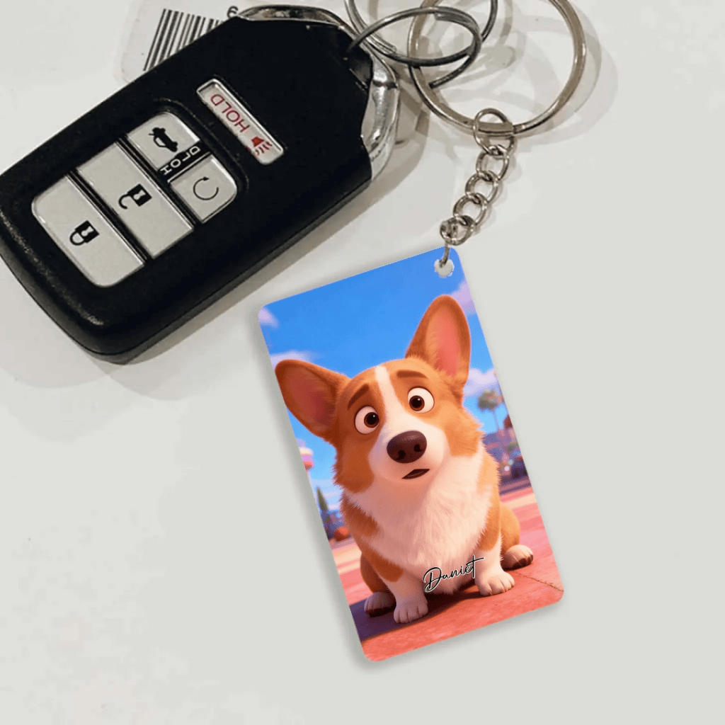 Pixar - Style Portrait from Photo – Custom Pet Lovers Digital 3D Artwork Gift – Custom Cartoon Portrait from Photo as Digital Download, Wall Art, Pillow, Mug, Blanket, Beach Towel, Keychain, Desk Sign & More 1066486 - DiyGiftly
