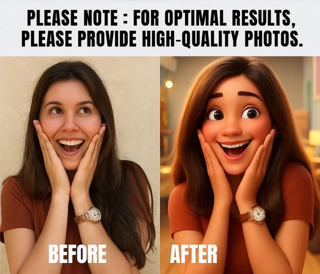 Pixar - Style Portrait from Photo – Custom Pet Lovers Digital 3D Artwork Gift – Custom Cartoon Portrait from Photo as Digital Download, Wall Art, Pillow, Mug, Blanket, Beach Towel, Keychain, Desk Sign & More 1066486 - DiyGiftly