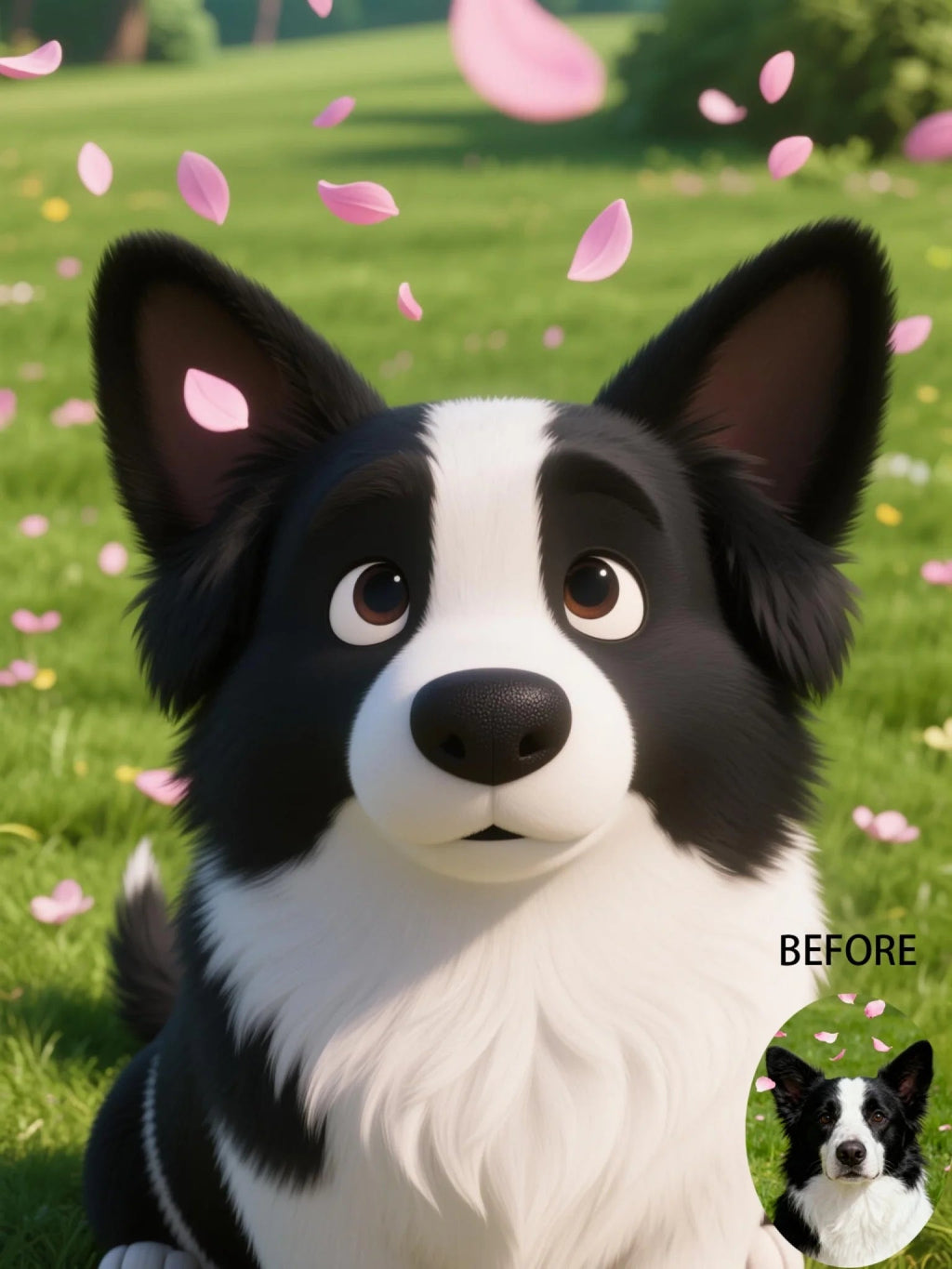 Pixar - Style Portrait from Photo – Custom Pet Lovers Digital 3D Artwork Gift – Custom Cartoon Portrait from Photo as Digital Download, Wall Art, Pillow, Mug, Blanket, Beach Towel, Keychain, Desk Sign & More 1066486 - DiyGiftly