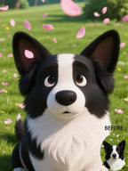 Pixar - Style Portrait from Photo – Custom Pet Lovers Digital 3D Artwork Gift – Custom Cartoon Portrait from Photo as Digital Download, Wall Art, Pillow, Mug, Blanket, Beach Towel, Keychain, Desk Sign & More 1066486 - DiyGiftly