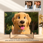 Pixar - Style Portrait from Photo – Custom Pet Lovers Digital 3D Artwork Gift – Custom Cartoon Portrait from Photo as Digital Download, Wall Art, Pillow, Mug, Blanket, Beach Towel, Keychain, Desk Sign & More 1066486 - DiyGiftly