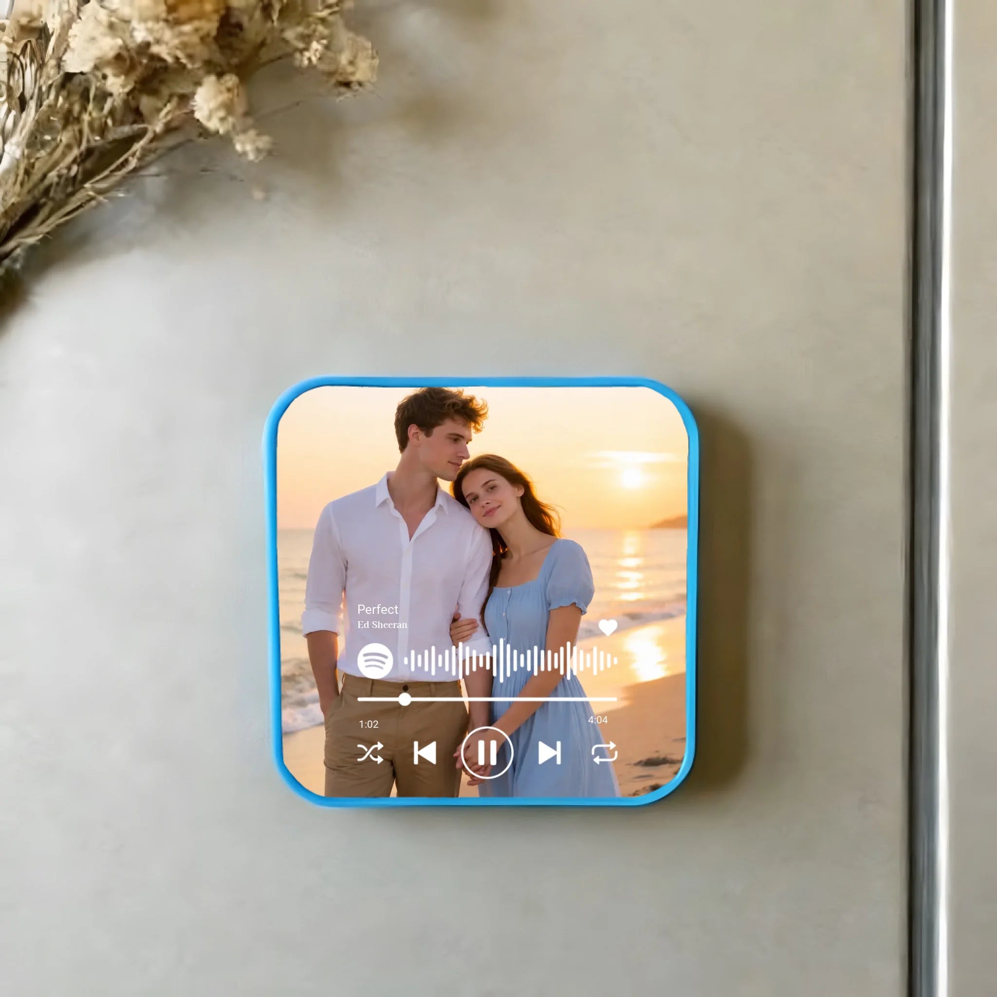 "Play Our Song on the Fridge" – Personalized Bluetooth Music Fridge Magnet, Custom Photo & Song Upload – Romantic Singing Keepsake Gift for Valentine's Day, Anniversary & Couples 1158724 1158637 - DiyGiftly