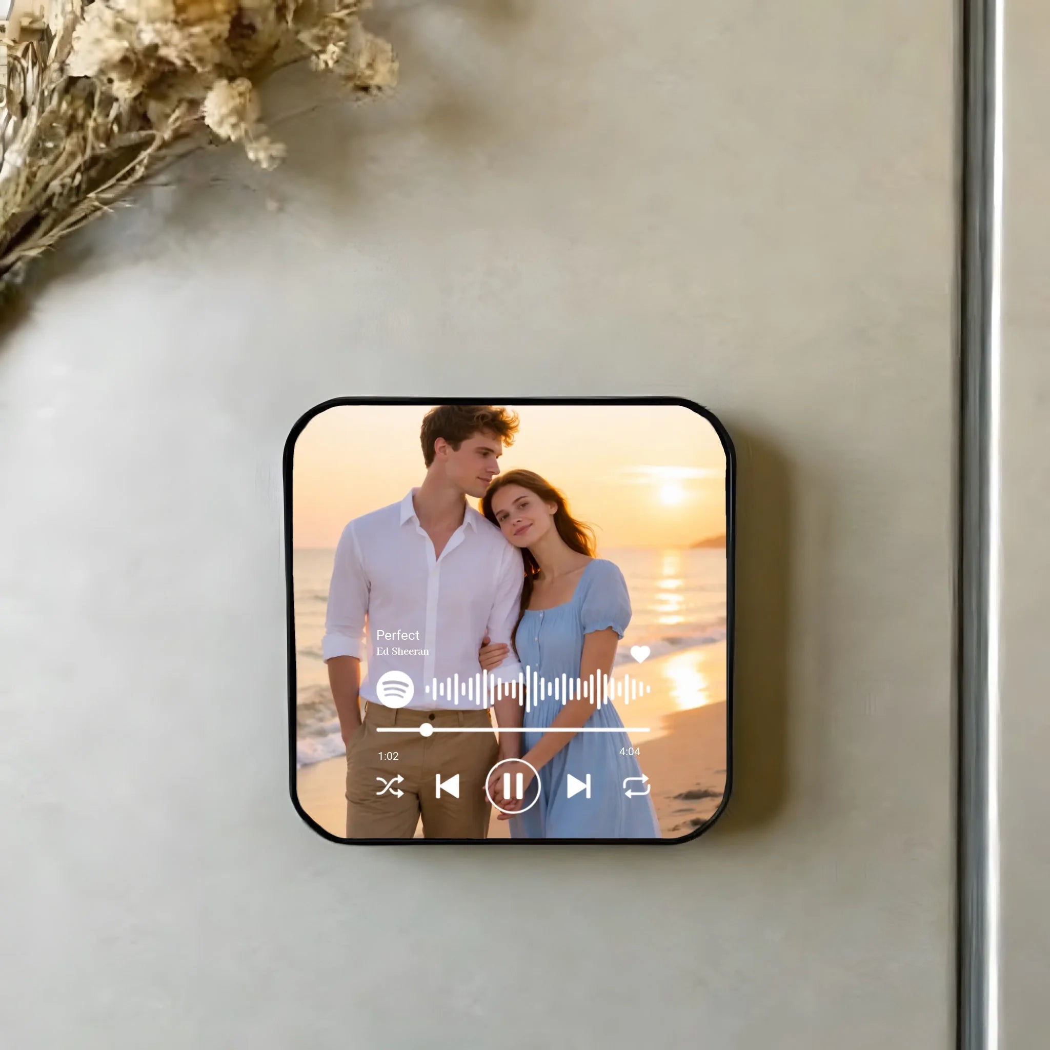 "Play Our Song on the Fridge" – Personalized Bluetooth Music Fridge Magnet, Custom Photo & Song Upload – Romantic Singing Keepsake Gift for Valentine's Day, Anniversary & Couples 1158724 1158637 - DiyGiftly