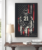 Playing Football is a sprint with all your might - Custom Canvas & Poster - Wood Framed Canvas & Framed Poster - Perfect Gift for Football lovers 751505 - 751506 - DiyGiftly