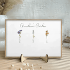 POC Personalised Birthflower canvas 735337 - DiyGiftly