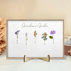 POC Personalised Birthflower canvas 735337 - DiyGiftly