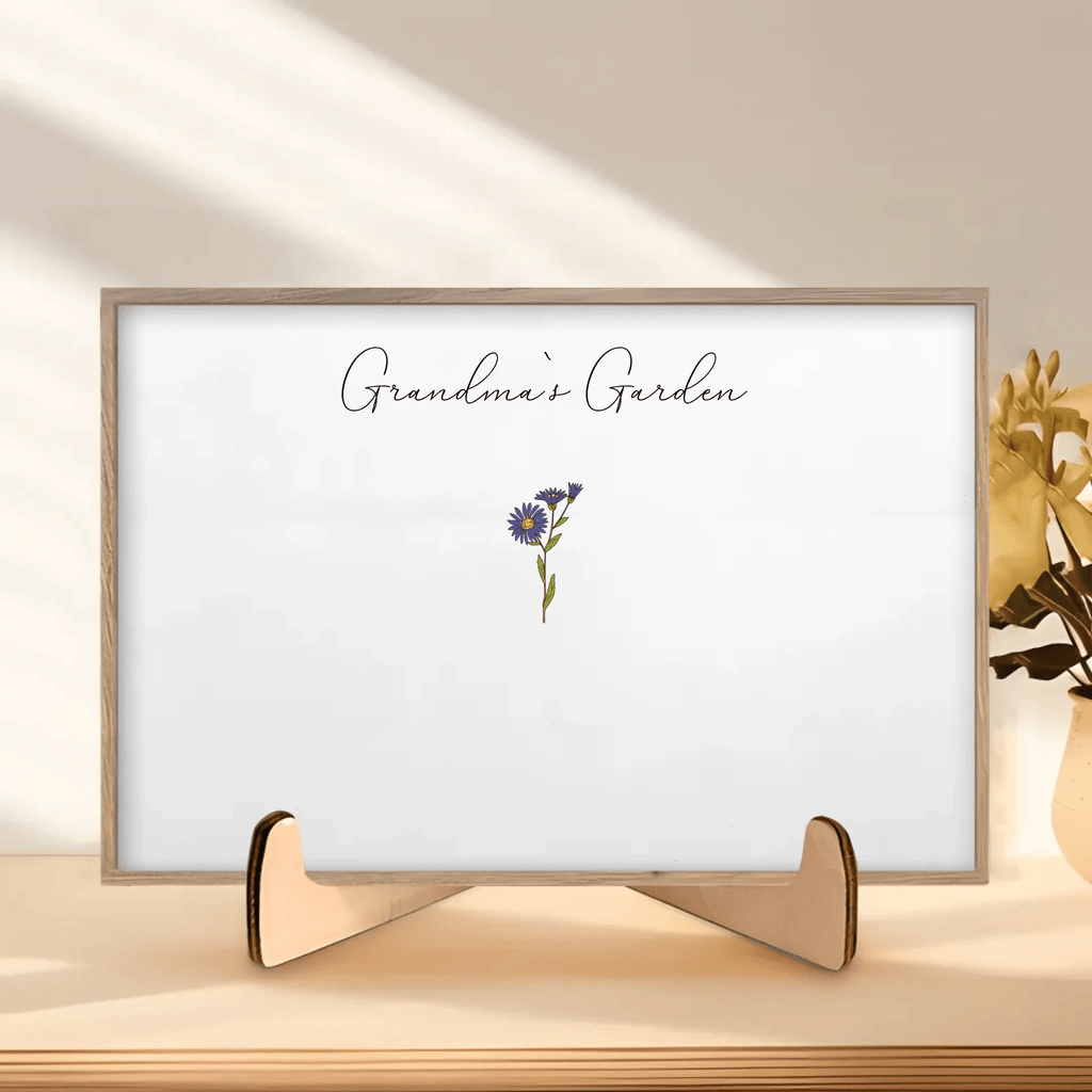 POC Personalised Birthflower canvas 735337 - DiyGiftly