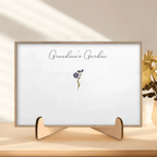 POC Personalised Birthflower canvas 735337 - DiyGiftly