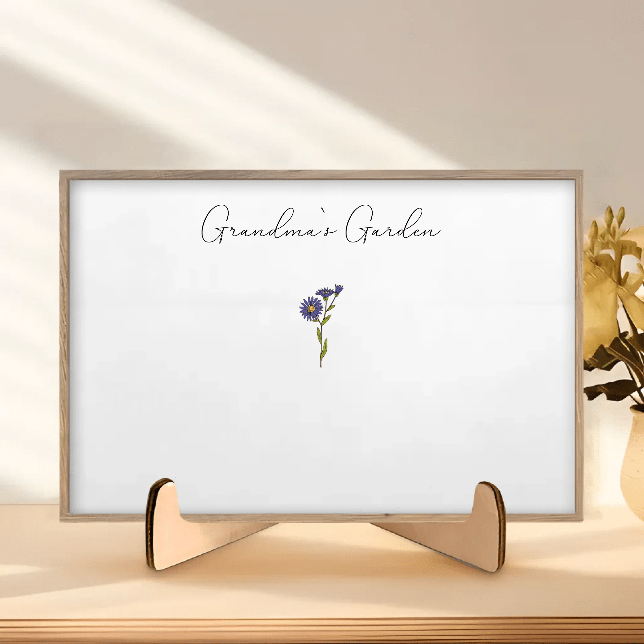 POC Personalised Birthflower canvas 735337 - DiyGiftly