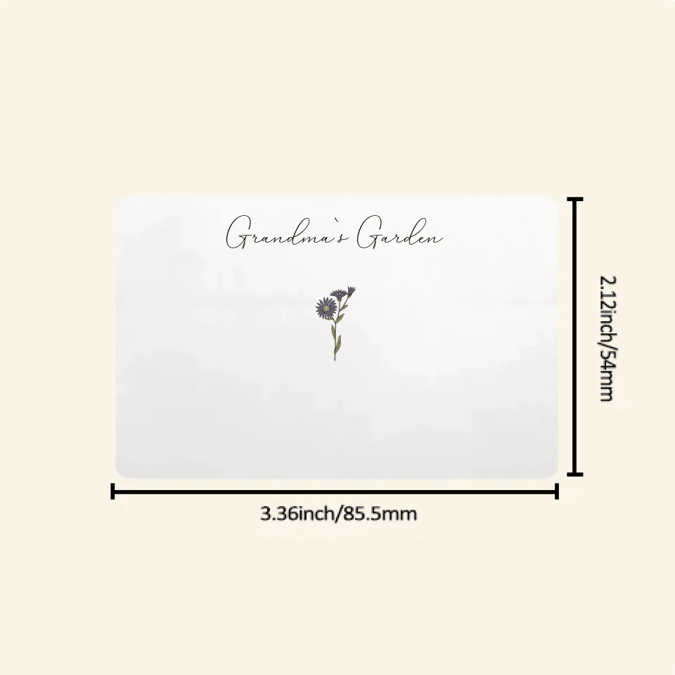 POC Personalised Birthflower canvas 735399 - 735402 - DiyGiftly