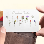 POC Personalised Birthflower canvas 735399 - 735402 - DiyGiftly