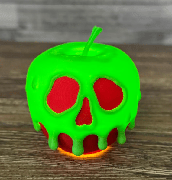 Poison Apple Light | Evil Queen Wicked Witch Decor | Halloween Costume Prop - DiyGiftly