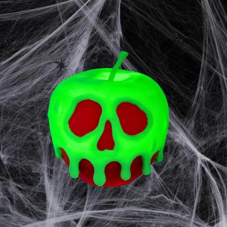 Poison Apple Light | Evil Queen Wicked Witch Decor | Halloween Costume Prop - DiyGiftly
