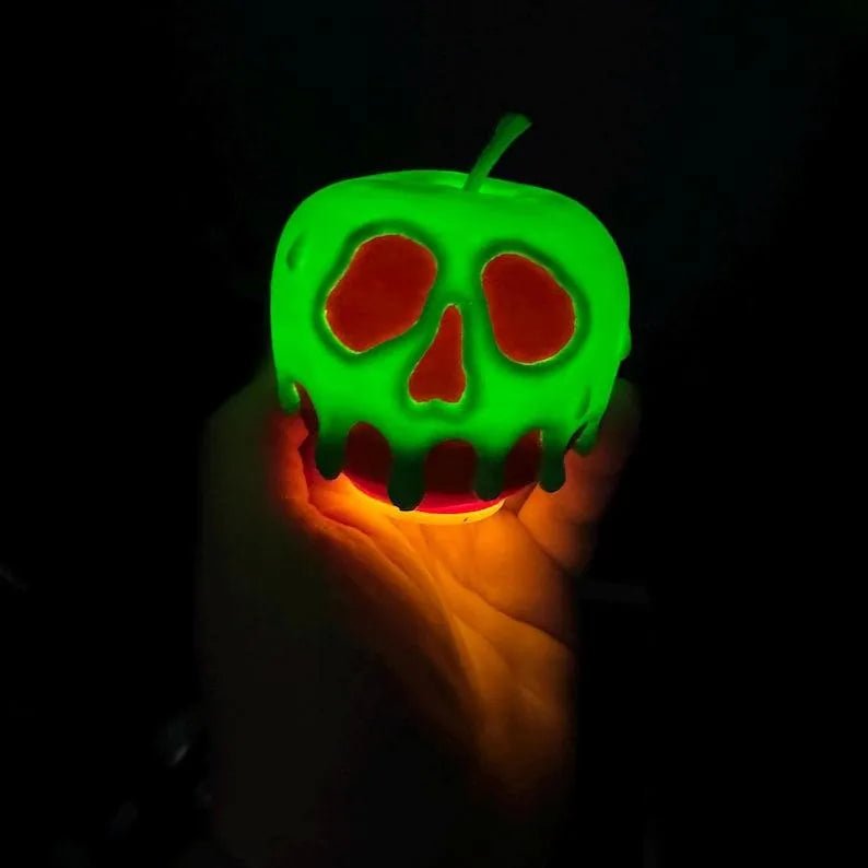 Poison Apple Light | Evil Queen Wicked Witch Decor | Halloween Costume Prop - DiyGiftly