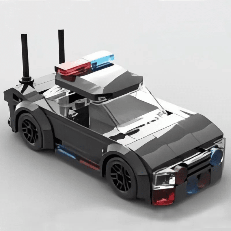 Police Patrol Car Creative Vehicle Racing Car Building Blocks Construction Toy Brick Figures Gift for Car Lover - DiyGiftly