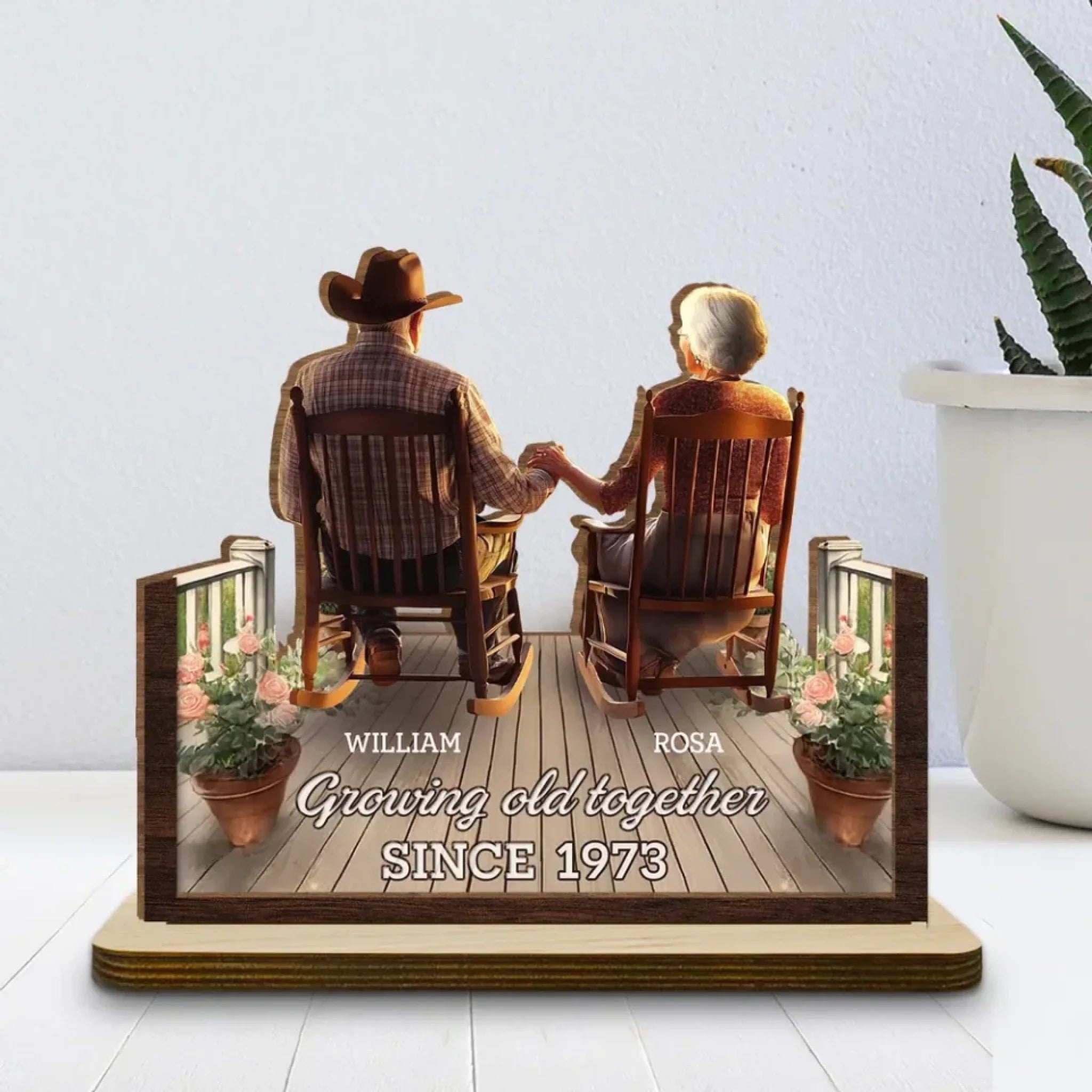 porchside bliss wood plaque personalized with custom details cozy home accent