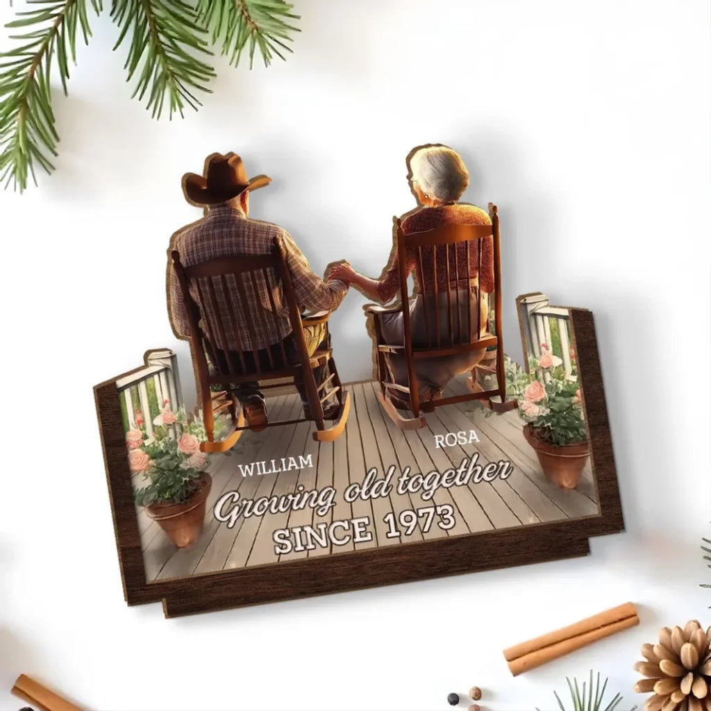 custom porchside bliss wood plaque for grandparents with custom details home keepsake