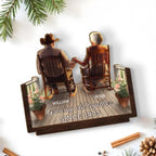 custom porchside bliss wood plaque for grandparents with custom details home keepsake