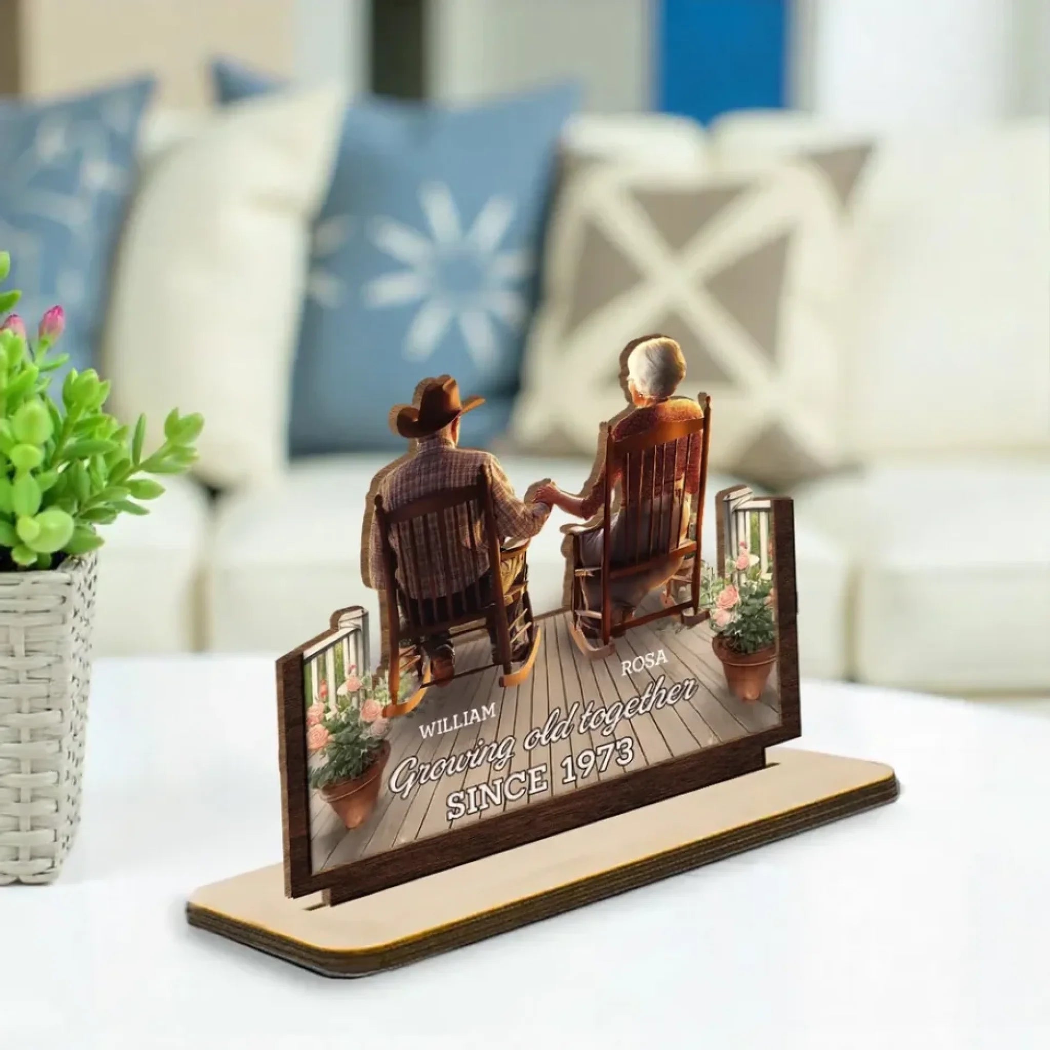 porchside bliss personalized wood plaque with custom details meaningful wall decor