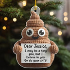 Positive Poo - Personalized Custom Acrylic Ornament 724658 - DiyGiftly
