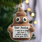 Positive Poo - Personalized Custom Acrylic Ornament 724658 - DiyGiftly