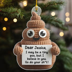 Positive Poo - Personalized Custom Acrylic Ornament 724658 - DiyGiftly