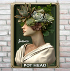 Pot Head - Personalized Gardening Rectangle Metal Sign 736533 - 736535 - DiyGiftly