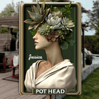Pot Head - Personalized Gardening Rectangle Metal Sign 736533 - 736535 - DiyGiftly
