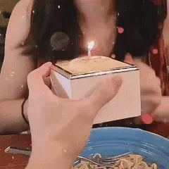 Magical Bear Cake Ring Box Surprise Gift Birthday Gift With Open Adjustable Promise Ring Gift For Lover For Her