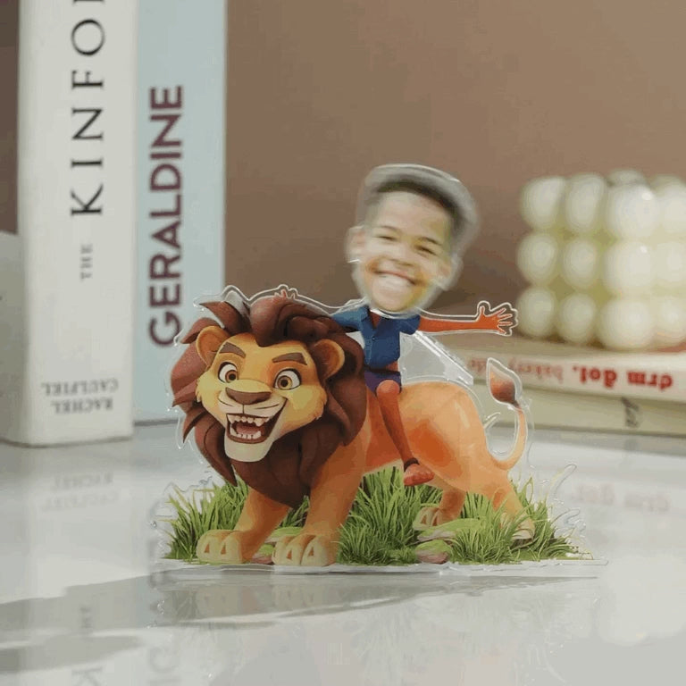 A Keepsake Full of Character - Custom Bobblehead Keepsake - Custom Character - Face Kids and Animal Shaking Head Standee Gift for Kids - bobble head dolls custom - Anniversary Gift