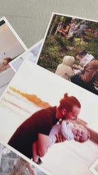 Custom Flipbook Frame with Light – Hand-Cranked Detachable Photos Animation Box, Auto 24-Frame Capture from Video – Unique Anniversary Gift