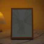 Custom Photo Lamp Personalized Line Art Light Valentine's Day Gift for Her