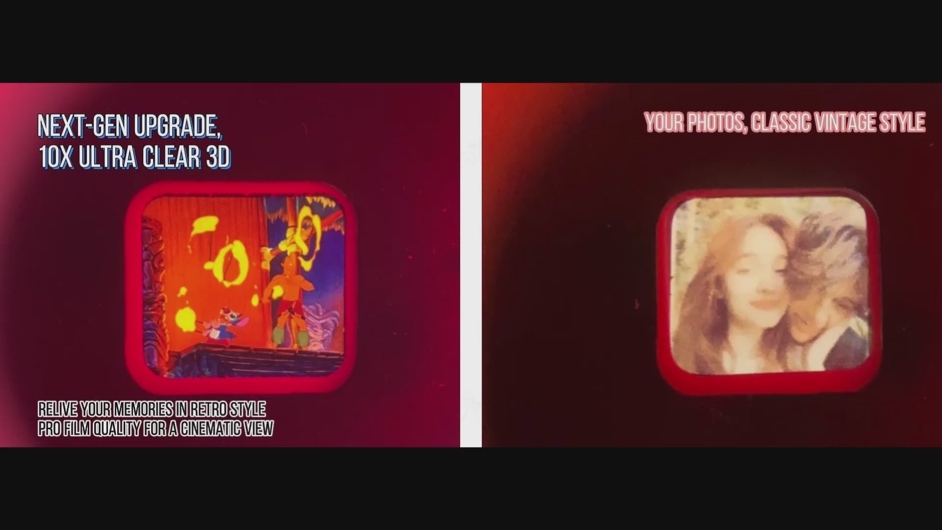 Custom 3D Viewfinder and Reel 10x Ultra-Clear 3D Upgraded Version Personalized Christmas Gifts Text and Photo Viewer with Your Own Photos