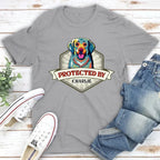 Protected By Dogs - Personalized Custom Unisex T-Shirt 663132 - DiyGiftly