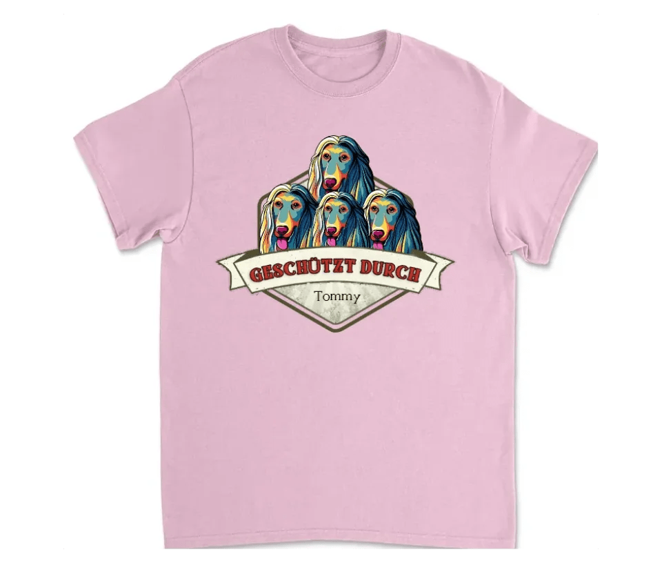 Protected By Dogs - Personalized Custom Unisex T-Shirt 663132 - DiyGiftly