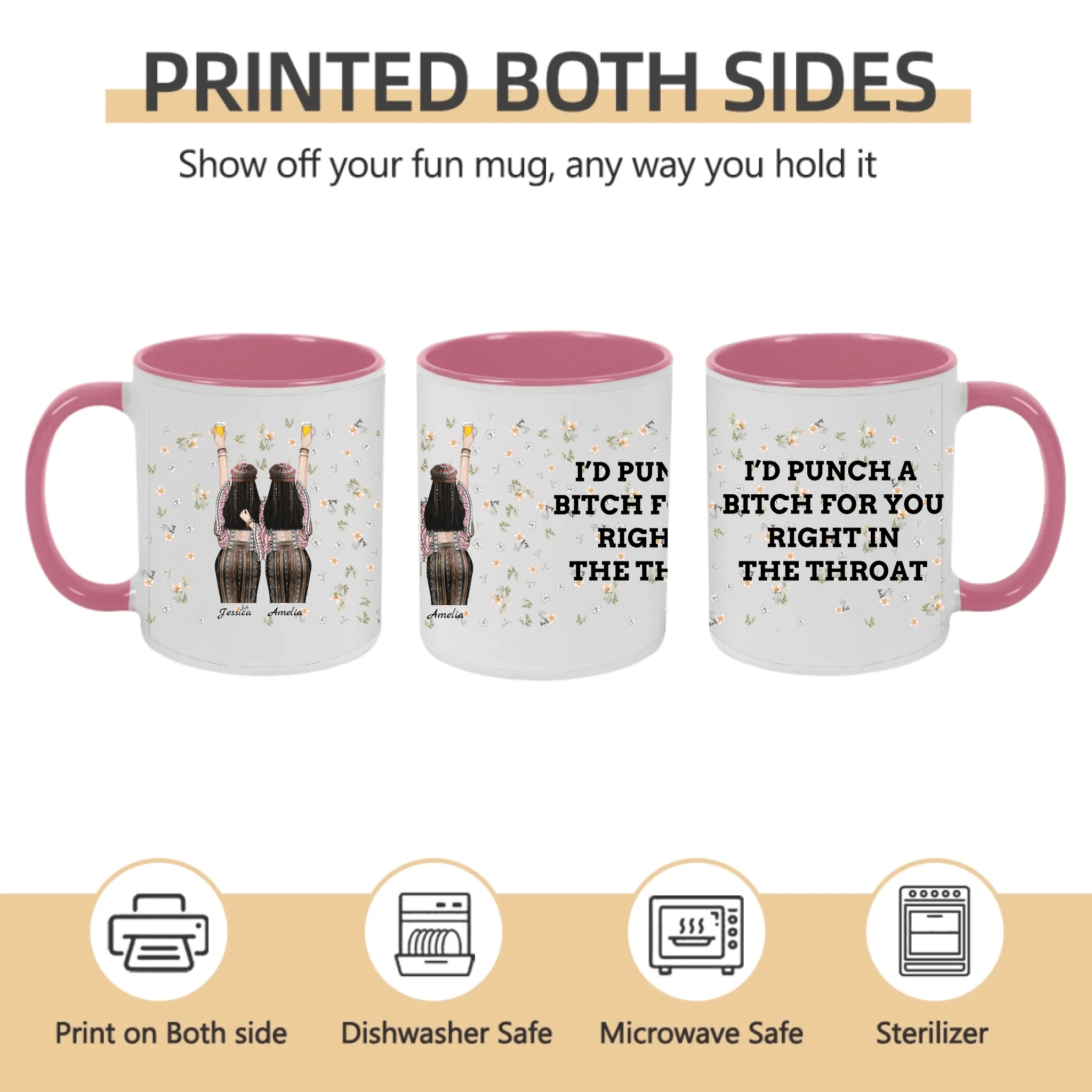 mug gift for best friend personalized design